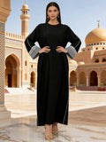 Geometric Cuff Muslim Abaya