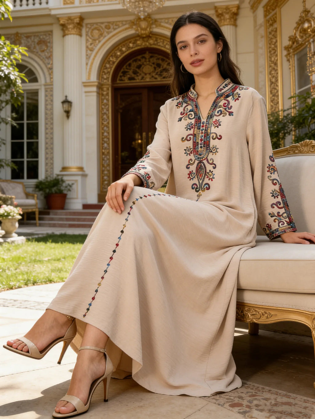 Embroidered Women's Thobe