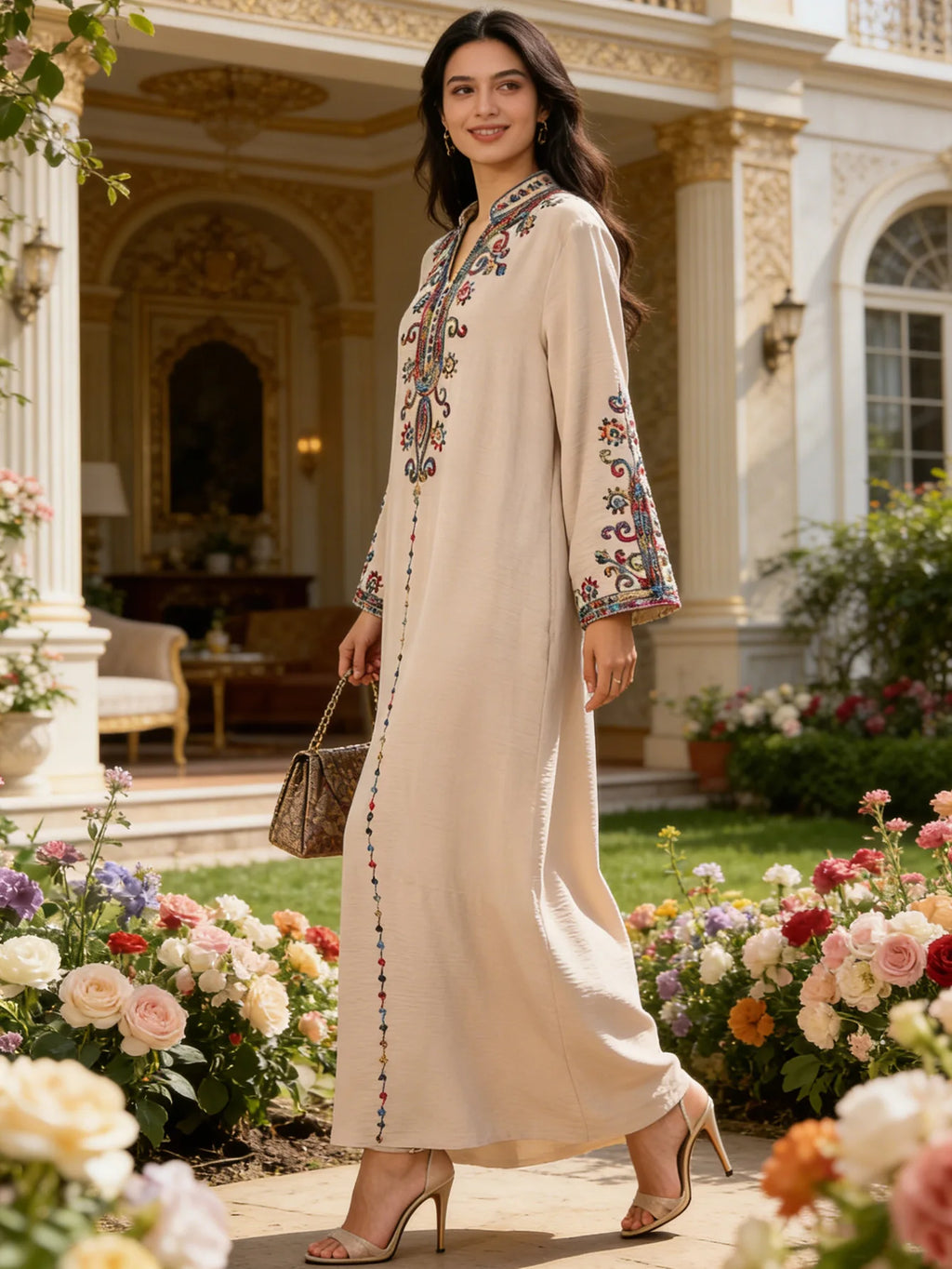 Embroidered Women's Thobe