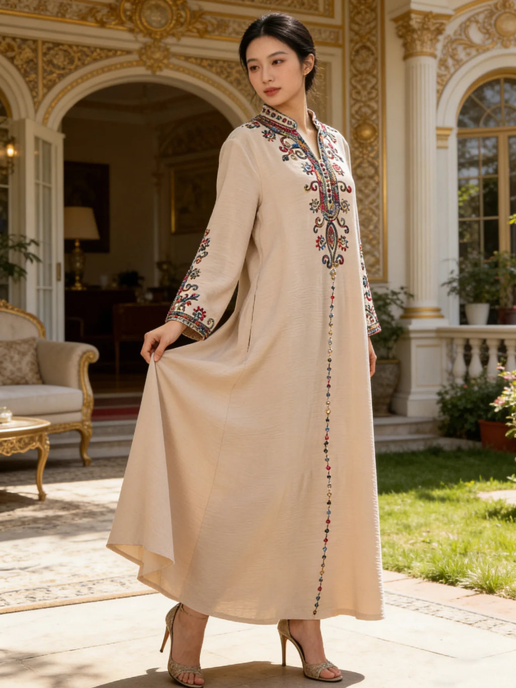 Embroidered Women's Thobe